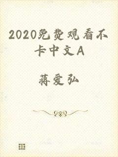 2020免费观看不卡中文A