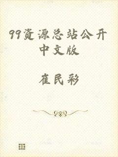 99资源总站公开中文版