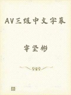 AV三级中文字幕