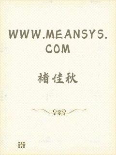 WWW.MEANSYS.COM
