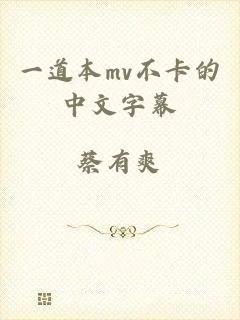 一道本mv不卡的中文字幕