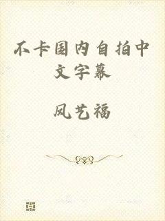 不卡国内自拍中文字幕