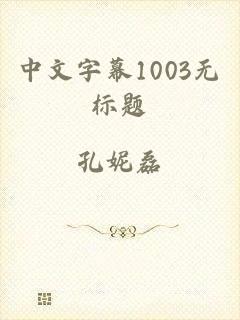 中文字幕1003无标题