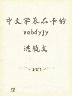 中文字幕不卡的vabdyjy