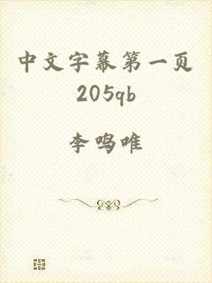 中文字幕第一页205qb