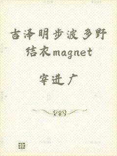 吉泽明步波多野结衣magnet