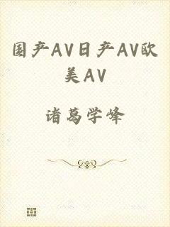 国产AV日产AV欧美AV