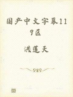 国产中文字幕119区