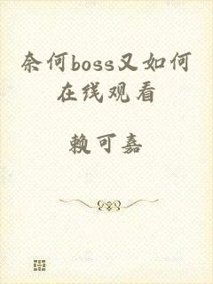 奈何boss又如何在线观看