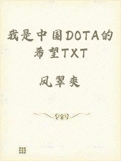 我是中国DOTA的希望TXT