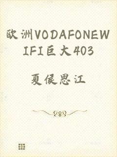 欧洲VODAFONEWIFI巨大403