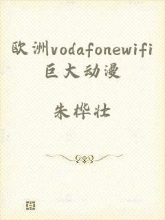 欧洲vodafonewifi巨大动漫