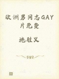 欧洲男同志GAY片免费