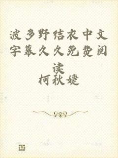 波多野结衣中文字幕久久免费阅读