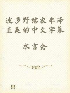 波多野结衣半泽直美的中文字幕