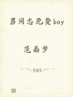 男同志免费boy