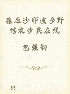 藤原沙耶波多野结衣步兵在线